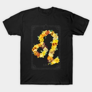 Floral Zodiac Sign: Leo T-Shirt